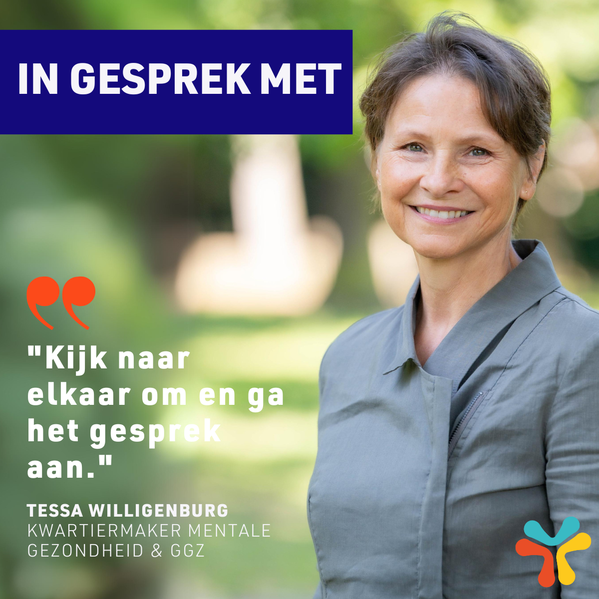 In gesprek met: Tessa Willigenburg, kwartiermaker Mentale Gezondheid & GGZ  | Samen ZoeterMeer Gezond