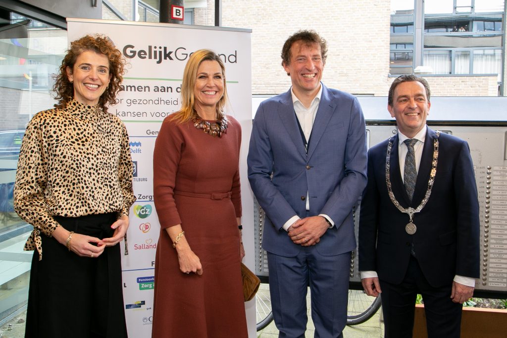 gelijk gezond in zoetermeer gestart. koningin máxima en minister hermans van vws aanwezig. doorbijter zoetermeer.